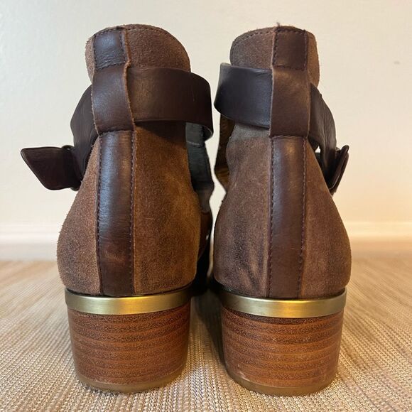 Isola Davan Ankle Boots Havana Brown Alaska Suede Size 10M - Picture 11 of 16